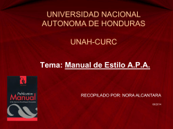 UNIVERSIDAD NACIONAL AUTONOMA DE HONDURAS  UNAH-CURC