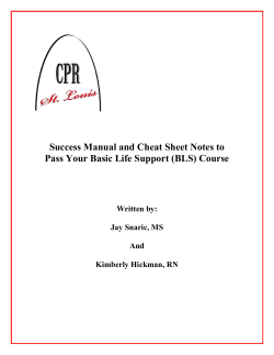 Success Manual and Cheat Sheet Notes to Written by: