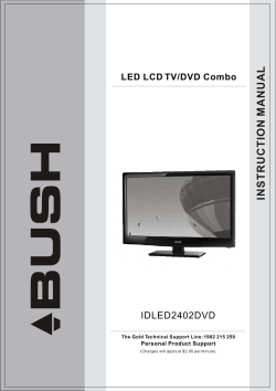 MANUAL INSTRUCTION IDLED2402DVD LED LCD TV/DVD Combo