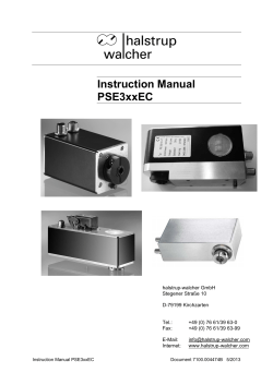 Instruction Manual PSE3xxEC