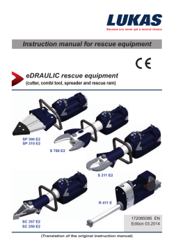 Instruction manual for rescue equipment eDRAULIC rescue equipment 172085085  EN
