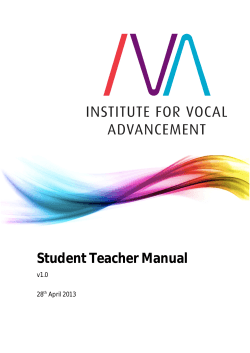 Student Teacher Manual  v1.0 28
