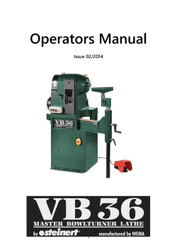 Operators Manual  Issue 02/2014