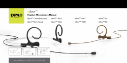 w w w . d p a m i c... Headset Microphones Manual Omnidirectional 4065