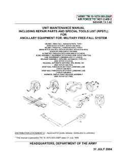 UNIT MAINTENANCE MANUAL INCLUDING REPAIR PARTS AND SPECIAL TOOLS LIST (RPSTL) FOR