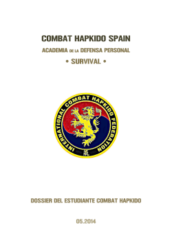 COMBAT HAPKIDO SPAIN • • SURVIVAL SURVIVAL •