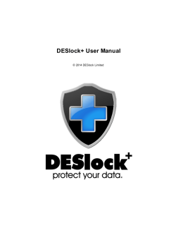 DESlock+ User Manual © 2014 DESlock Limited