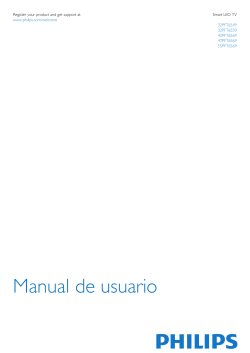 Manual de usuario Register your product and get support at www.philips.com/welcome