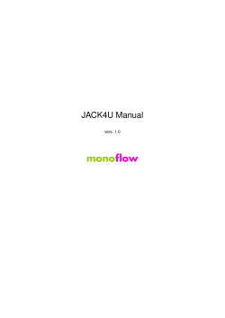 JACK4U Manual vers. 1.0