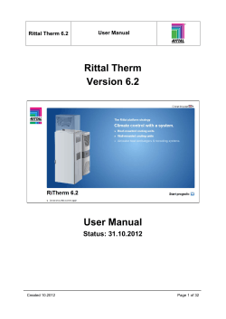 Rittal Therm Version 6.2 User Manual