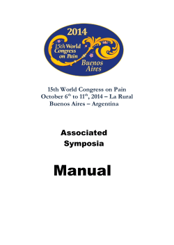 Manual Associated Symposia