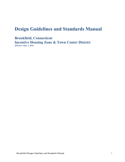 Design Guidelines and Standards Manual Brookfield, Connecticut