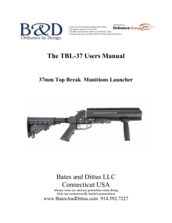Bates and Dittus LLC Connecticut USA The TBL-37 Users Manual