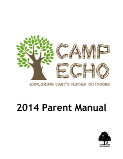 2014 Parent Manual