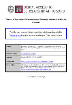 Temporal Resolution of Uncertainty and Recursive Models of Ambiguity Aversion