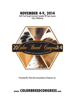 NOVEMBER 4-9, 2014
