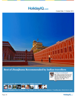 Best of Jhunjhunu Recommended by Indian travellers A trip to Lohargal