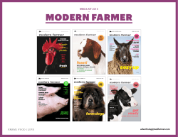MODERN FARMER cozy up MEDIA KIT 2015 —