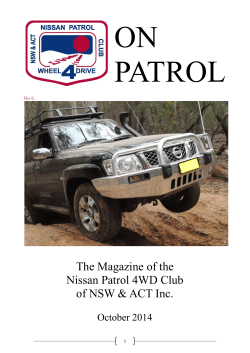 ON PATROL  The Magazine of the