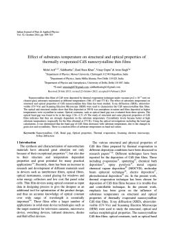 Effect of substrates temperature on structural and optical properties of