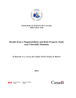 Results from a Magnetotelluric and Rock Property Study near Churchill, Manitoba