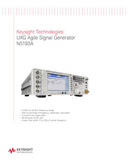 Keysight Technologies UXG Agile Signal Generator N5193A