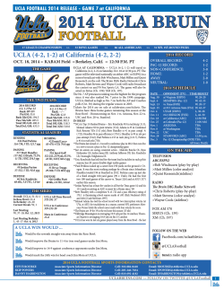 2014 UCLA BRUIN FOOTBALL -