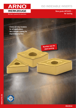 ISO INDEXABLE INSERTS