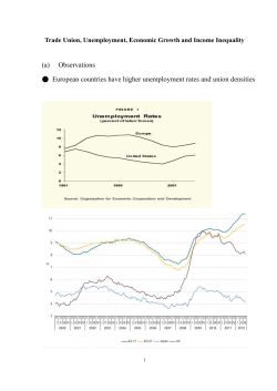 (a) Observations ●  European countries have higher unemployment rates and union...