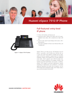Huawei eSpace 7910 IP Phone Full-featured entry-level IP phone