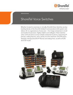 ShoreTel Voice Switches