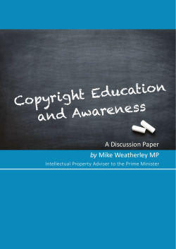 ation Copyright Educ and Awareness A Discussion Paper