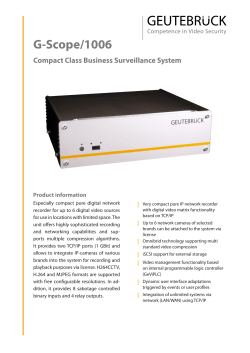 G-Scope/1006  Compact Class Business Surveillance System Product information