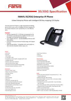 FANVIL X5/X5G Enterprise IP Phone