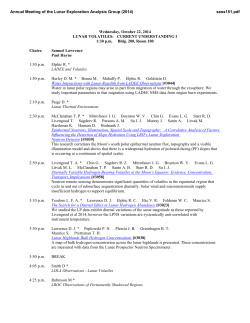 Annual Meeting of the Lunar Exploration Analysis Group (2014) sess151.pdf