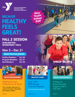 heAlthY FeelS GReAt! FAll 2 SeSSIoN