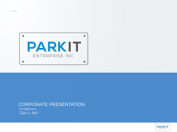 CORPORATE PRESENTATION TSX-V: PKT OCTOBER 2014