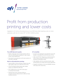 Profit from production printing and lower costs VUTEk GS3250r
