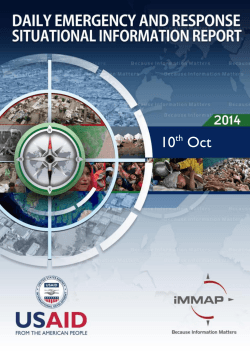 10 Oct th Daily Emergency and Response Situational Information Report –10