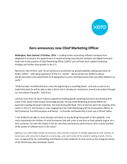 Xero announces new Chief Marketing Officer