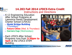 14.203 Fall 2014 LFDCS Extra Credit Instructions and Directions
