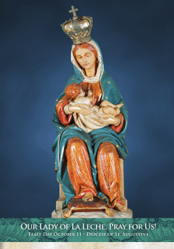 Our Lady of La Leche, Pray for Us!