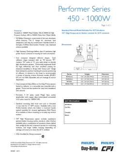 Performer Series 450 - 1000W Page 1 of 2