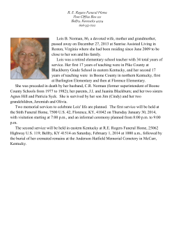 Lois B. Norman, 86, a devoted wife, mother and grandmother,