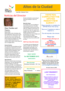 Altos de la Ciudad Noticias del Director