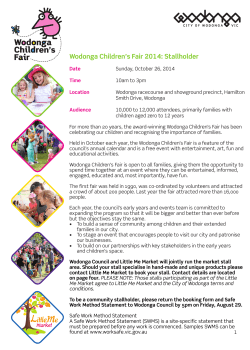 Wodonga Children’s Fair 2014: Stallholder