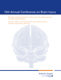 15th Annual Conference on Brain Injury