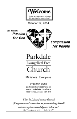 Church Parkdale Welcome Passion