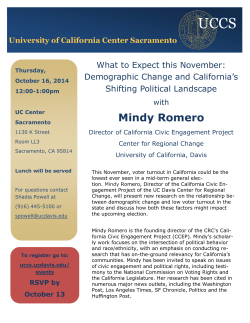 UCCS Mindy Romero  What to Expect this November: