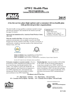 2015 APWU Health Plan